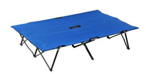 Outsunny 76" Two Person Double Wide Folding Camping Cot 