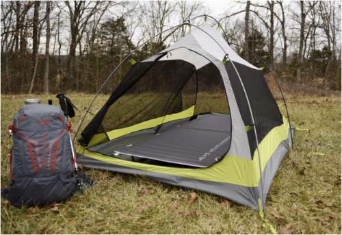 This cot fits nicely in any any tent.