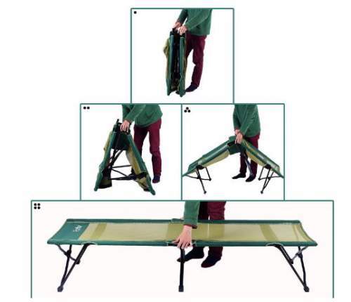 Very easy setup - practically just spread it and set it on its legs.