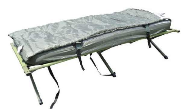 The cot with the included bag and pad. It can be used in such a combination.