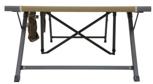 The legs system with support bars which make the bed stable.