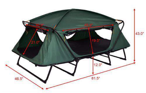 Tangkula 2 Person Tent Cot - Folding & Waterproof | Best ...