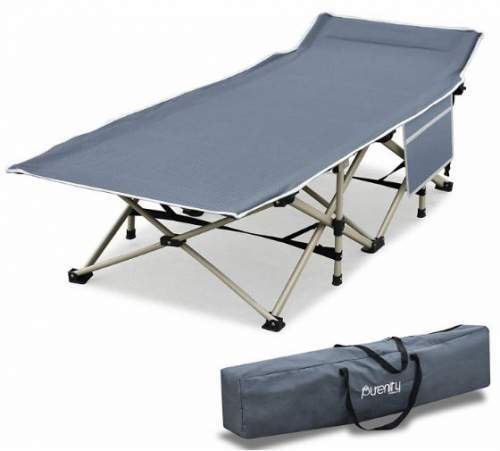 Purenity Stable Camping Cot With Storage Bag.