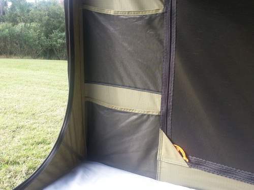 There are 4 storage pockets inside the tent.