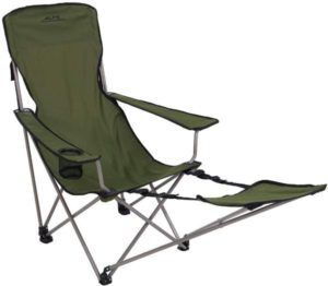 outdoor fold up chair with footrest