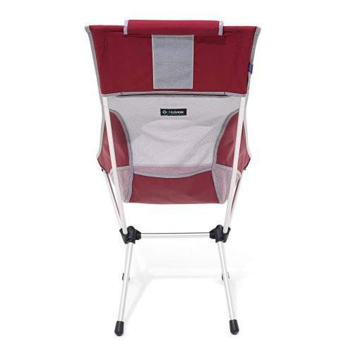 Collapsible Camping Chair High-Back Helinox Sunset Chair Lightweight Crimson Compact 