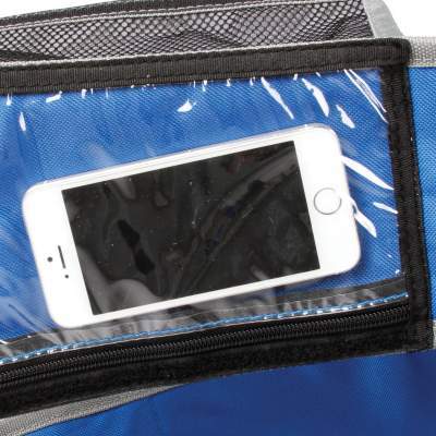 The cell phone sleeve.