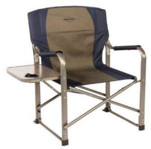 camp director chair with side table