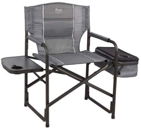 camping chair with table and cooler