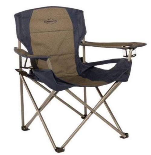 Kamp-Rite Padded Folding Chair with Lumbar Support - Adjustable Design