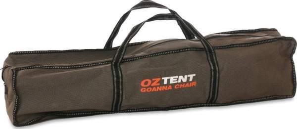 Zippered carry bag is 600D polyester.