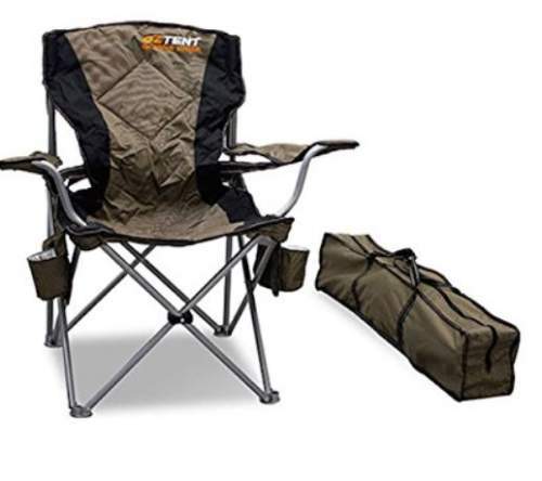 OzTent Goanna Camping Outdoor Chair with Lumbar Support