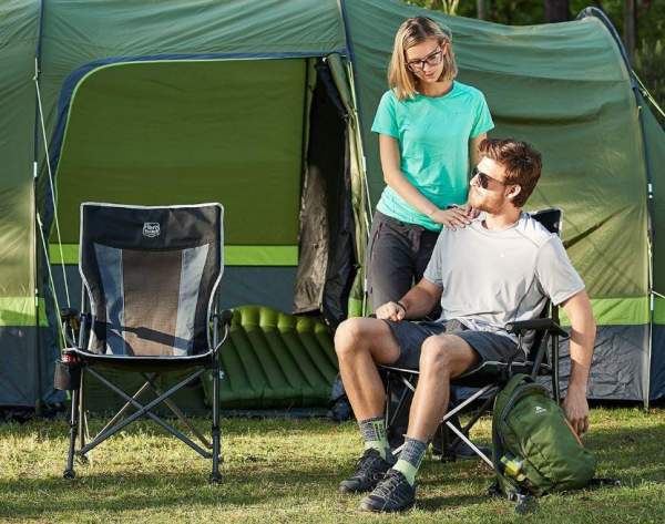 The Timber Ridge Camping Chair in the camp.