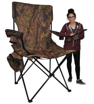 Camping Chair with 4 Extra Large Feet Backpack Outdoor Folding Chair 