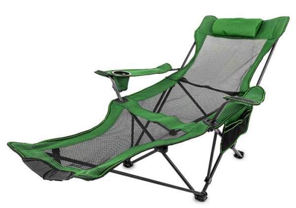 Happybuy Folding Camp Chair with Footrest.