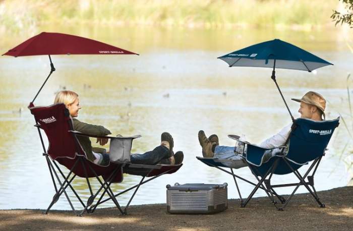 lawn chair with footrest