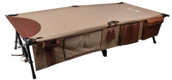 Ozark Trail XXL Weather-Resistant Deluxe Cot with Side Organizer.