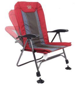Timber Ridge Camping Chair with Adjustable Reclining Padded Back