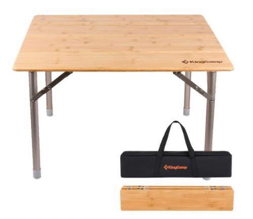 KingCamp Bamboo Folding Table.