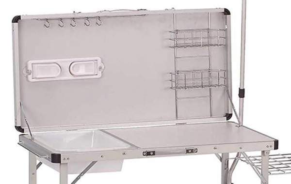 Coleman Pack Away Deluxe Portable Kitchen Incredibly Functional   Coleman Pack Away Deluxe Portable Kitchen Zoomed View 