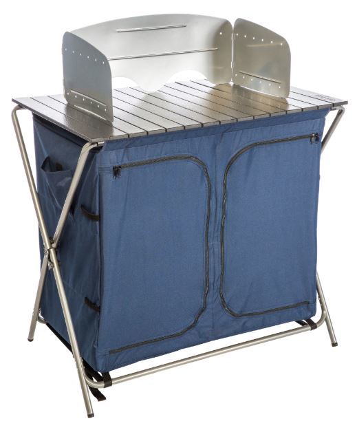 camping tables with storage