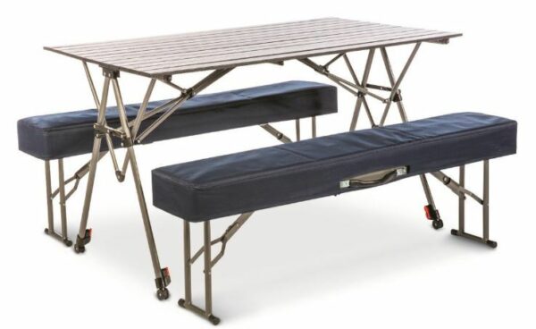 Kamp-Rite Kwik Set Table with Benches.