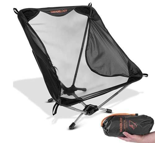 BTOYM Portable Camping Chair,Ultralight Folding Backpacking Chairs Packable Lightweight Backpack Chair with Anti-Sinking Wide Feet for Outdoor,Camp,Beach,Picnic,Hiking Red 