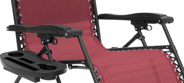 Solid armrests and a unique side storage.