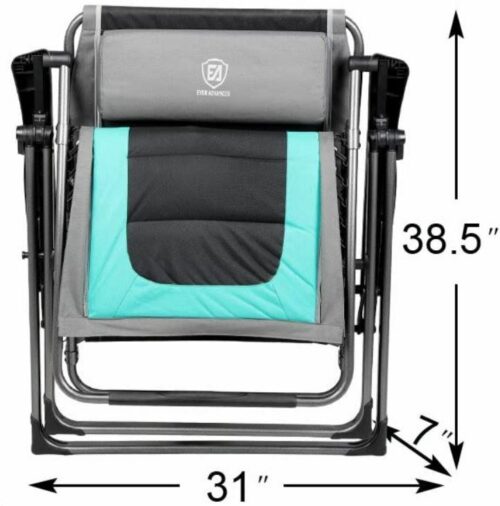 This is how the chair looks when folded.