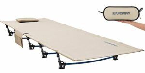 FUNDANGO Extra Long Ultralight Folding Compact Camping Cot