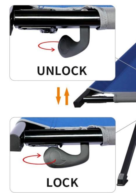 The lock handle.