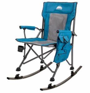 Coastrail Outdoor Folding Rocking Chair with Detachable Rockers.
