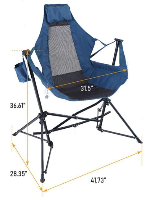 ALPHA CAMP Hammock Camping Chair Folding Swing Chair Review