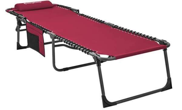 KingCamp Portable Folding Camping Cot Adjustable 4-Position