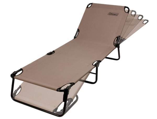 Reclining lounge chair/cot design.
