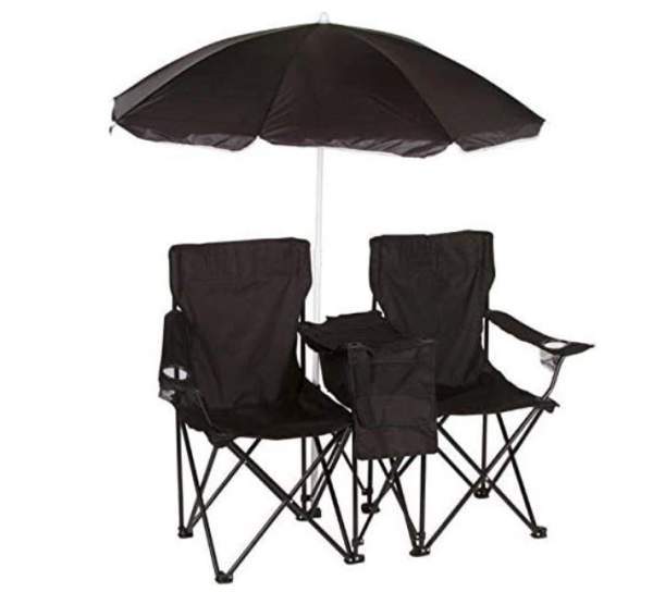 Trademark Innovations Double Folding Camp and Beach Chair