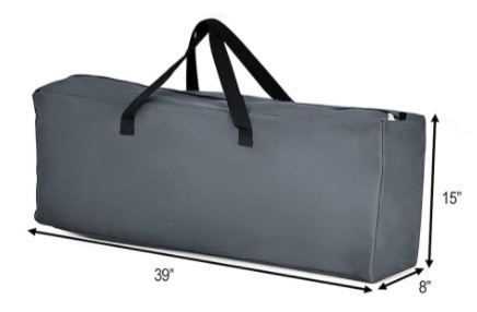 The carry bag dimensions.
