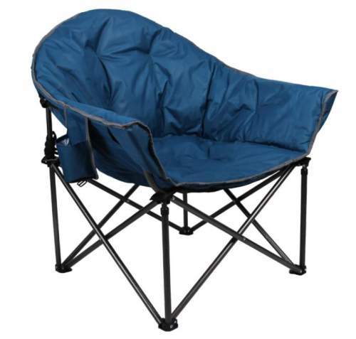 ALPHA CAMP Oversized Camping Chairs Padded Moon Round Chair.