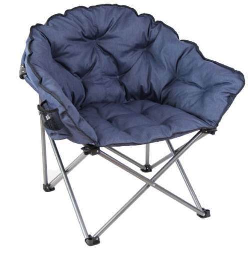 MacSports C932S-130 Padded Cushion Outdoor Folding Lounge Patio Club Chair.