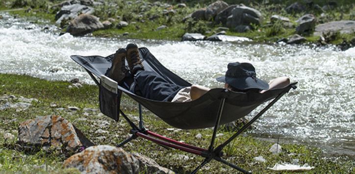 Cot-hammock hybrid.