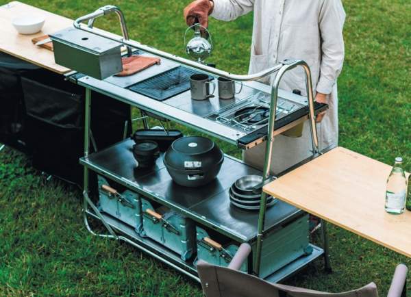 Snow Peak Stainless Steel Kitchen Table.