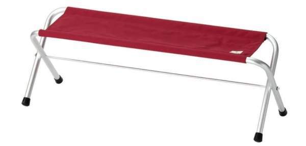 Snow Peak Folding Bench Red.