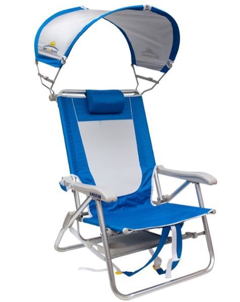 gci waterside big surf beach chair with slide table