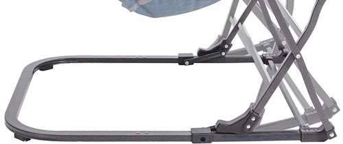 U-shaped ground bar for stability on any surface.