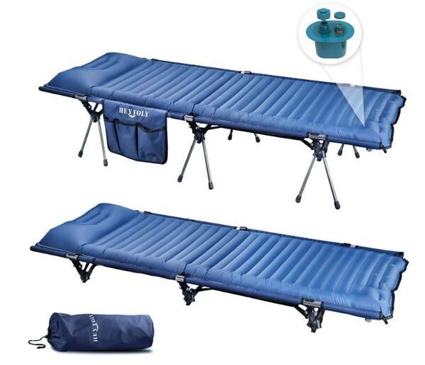 Hey Foly Folding Camping Cot with Mattress