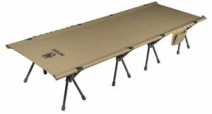 OneTigris Lightweight Camping Cot with Leg Extenders.