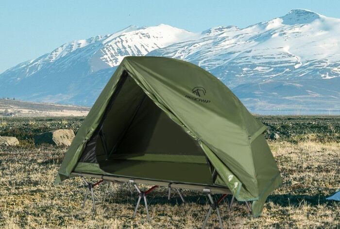 REDCAMP Ultralight Backpacking Cot with Cot Tent 1 Person.