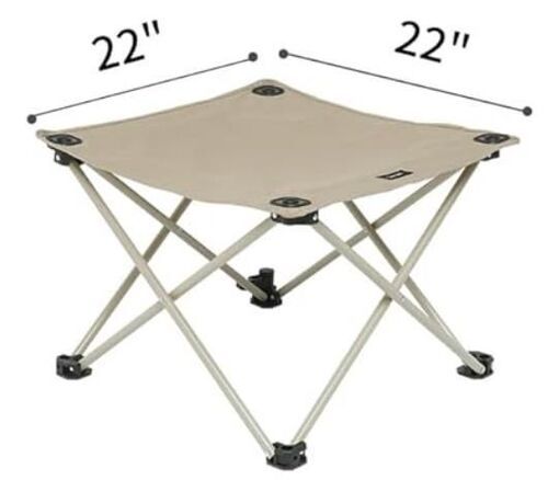 The table/stool dimensions.
