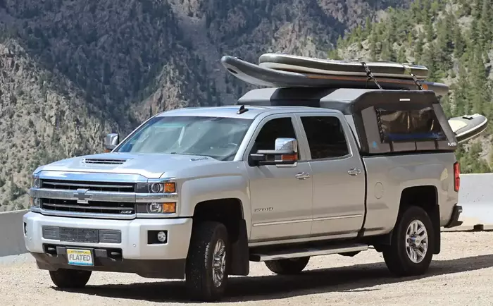 Hard shell performance - gear transportation on the tent.