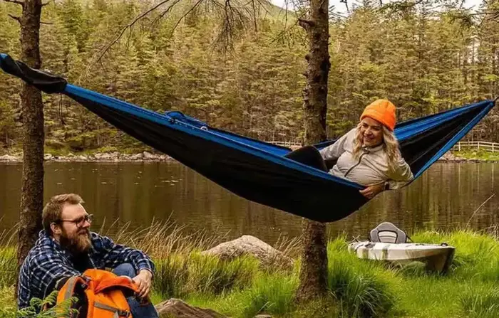 This is the hammock used on its own.